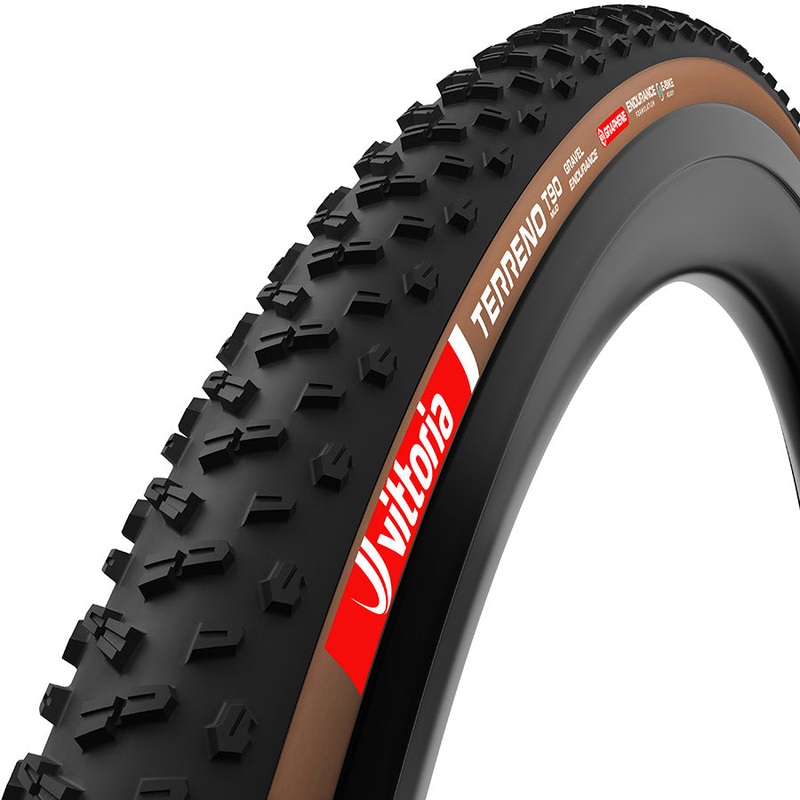 Vittoria Terreno T90 Mud Tire – 700 x 40 Tubeless Folding BLK/Brown Gravel Endurance Graphene G2.0