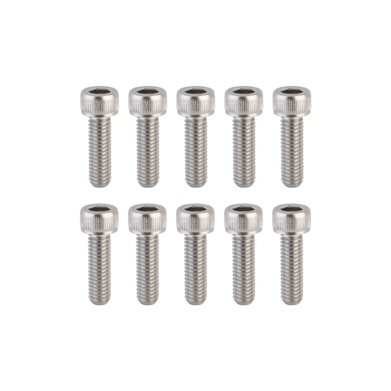 Sunlite Stainless Steel Socket Cap Bolts M6 x 20 M6x1mm TP Bag of 10