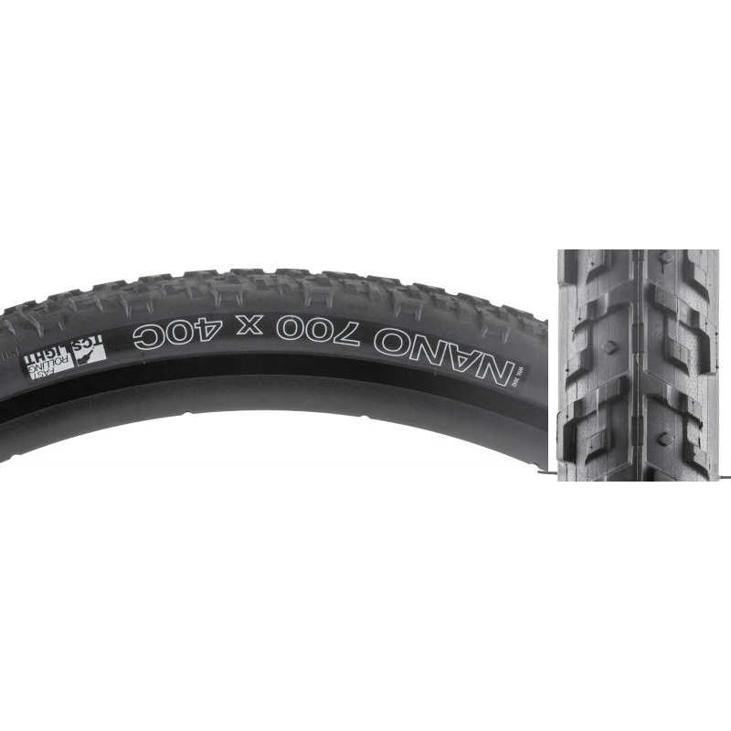 WTB Nano Tire – 700 x 40 TCS Tubeless Folding Black Light/Fast Rolling