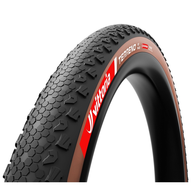 Vittoria Terreno XC Race Tire – 29 x 2.25 Tubeless Folding BLK/Brown Race Graphene + Silica