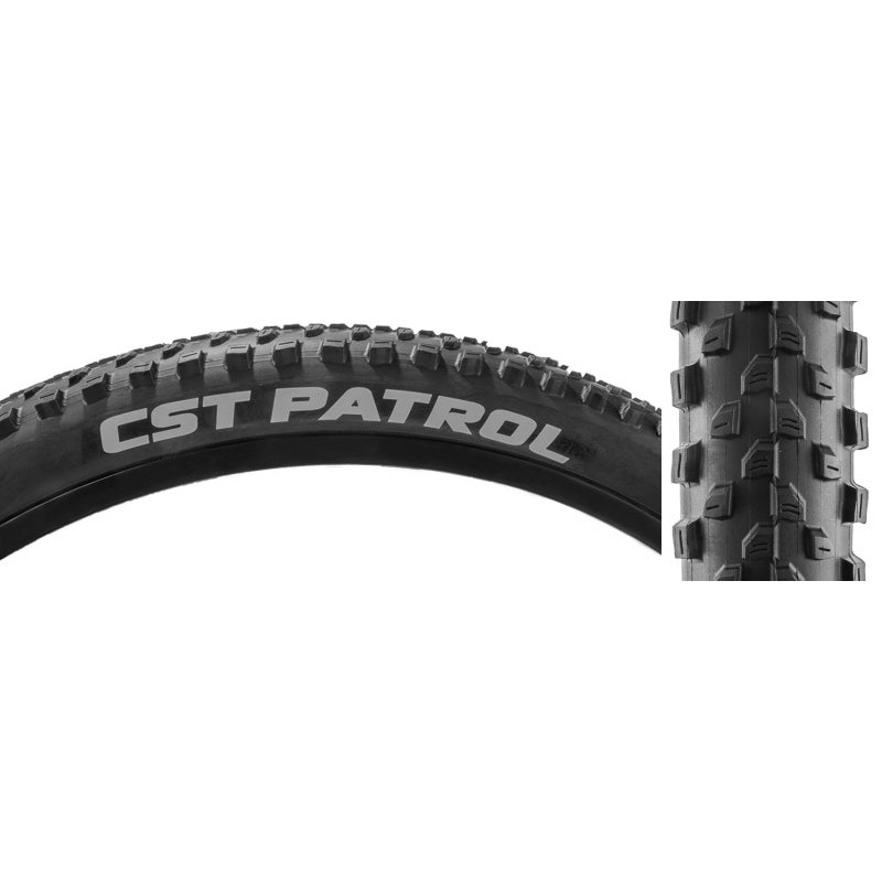 CST Patrol Tire – 26 x 2.25 Clincher Wire Black 27tpi