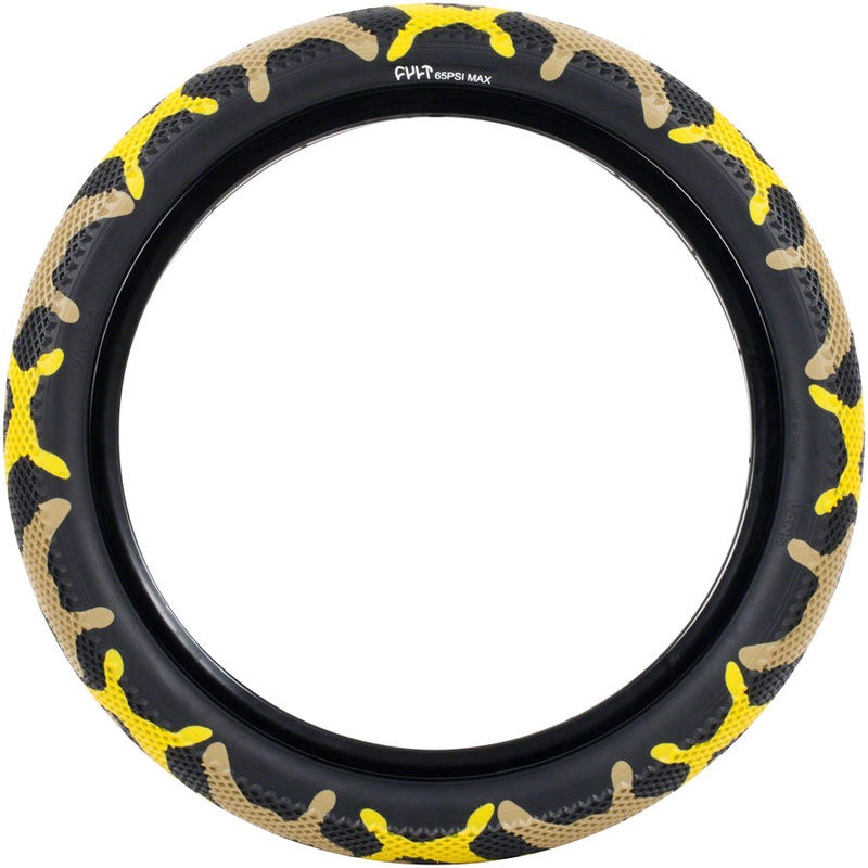Cult X Vans Tire – 20 x 2.4 Clincher Wire Yellow Camo/Black