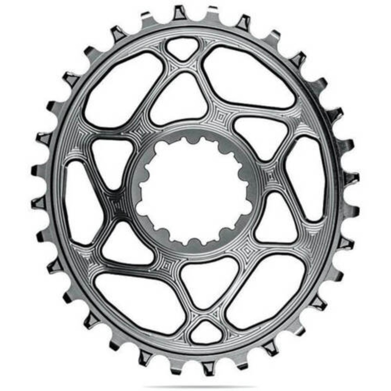AB Oval DM Chainring – 30t, SRAM, 3mm Offset, Titanium