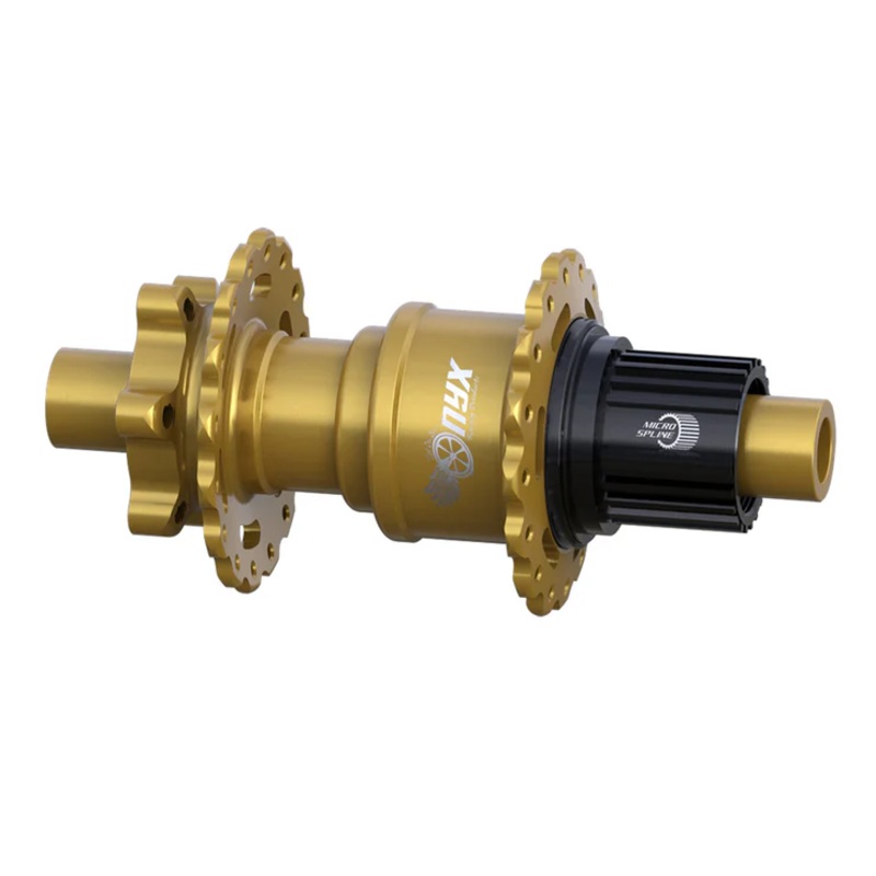 Onyx Vesper Rear Hub – 12 x 148mm boost, 6-Bolt, Gold, 32H, Micro Spline